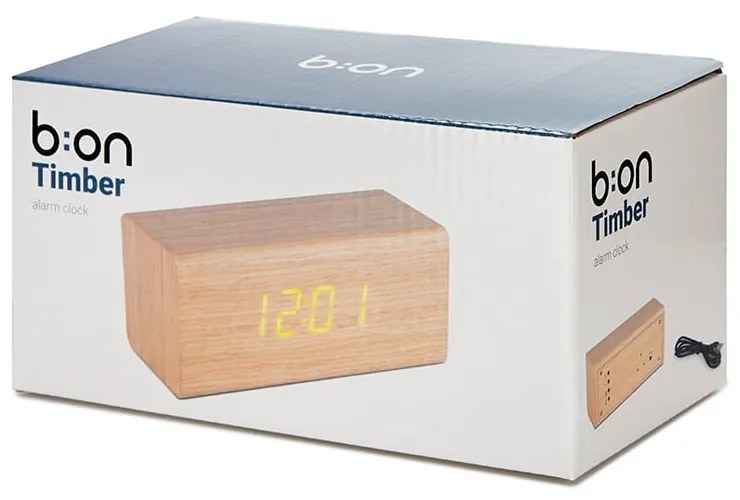 Digitális asztali ébresztőóra Timber – Balvi