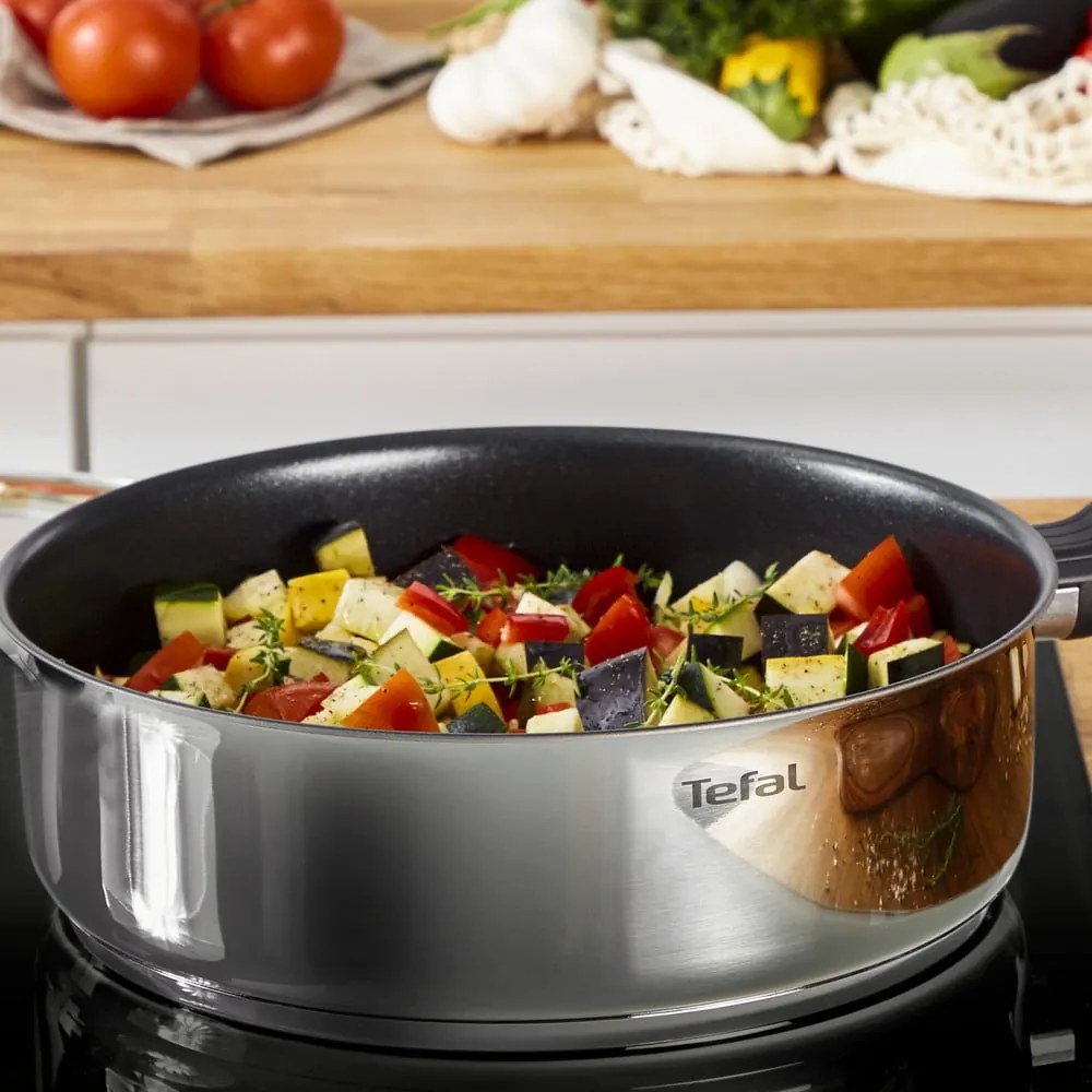 Rozsdamentes acél serpenyő fedővel ø 24 cm Cook Eat – Tefal
