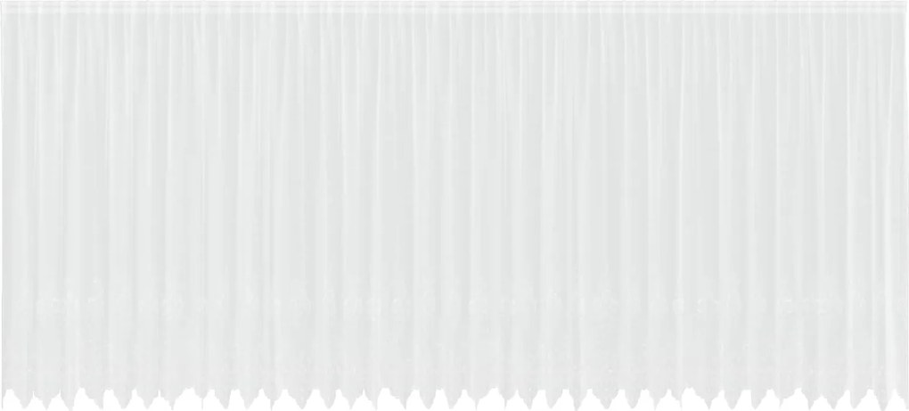 vidaXL Csipkés Függöny függönyökkel Fehér 220 x 900 cm Poliészter