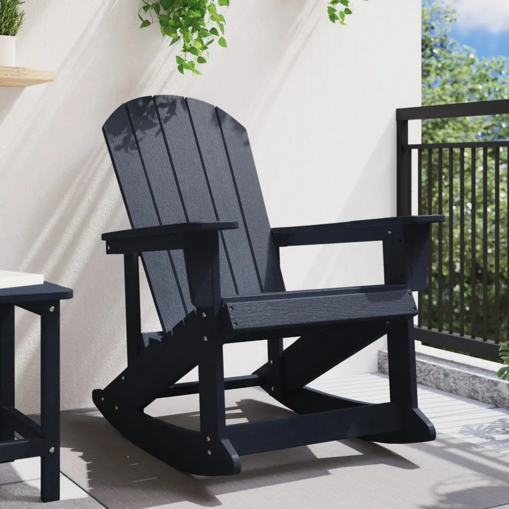 Tengerészkék Adirondack hintaszék 73.5x92x90 cm HDPE