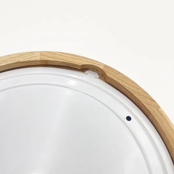 LINARO fürdőszobai mennyezeti lámpatest, 2xE27/15W/230V, IP54, tölgy, átmérő 27 cm