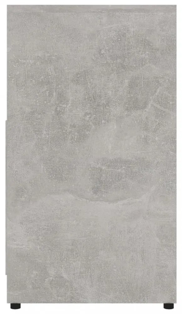 betonszürke szerelt fa fürdőszobaszekrény 60 x 33 x 61 cm