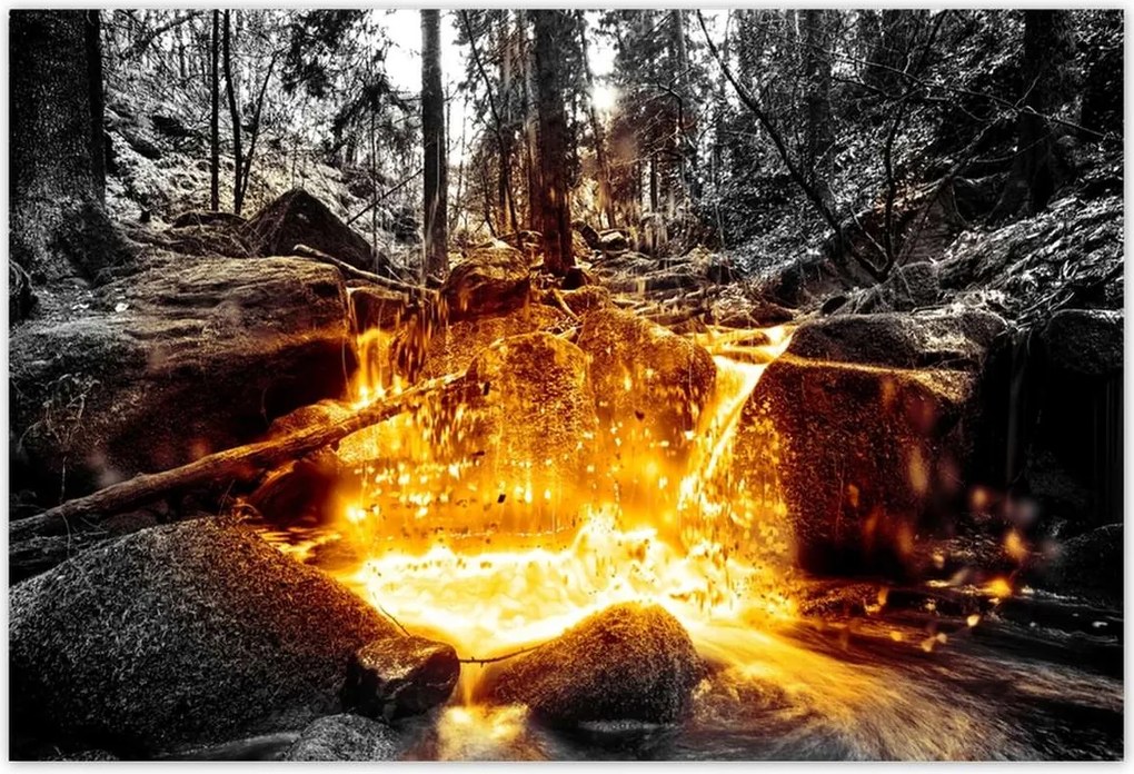 Poszterek 200x135 Hegyi folyó Tájkép