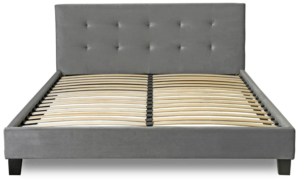 Franciaágy 160 cm Baviera (szürke) (ágyráccsal). Akció -11%. 1119160