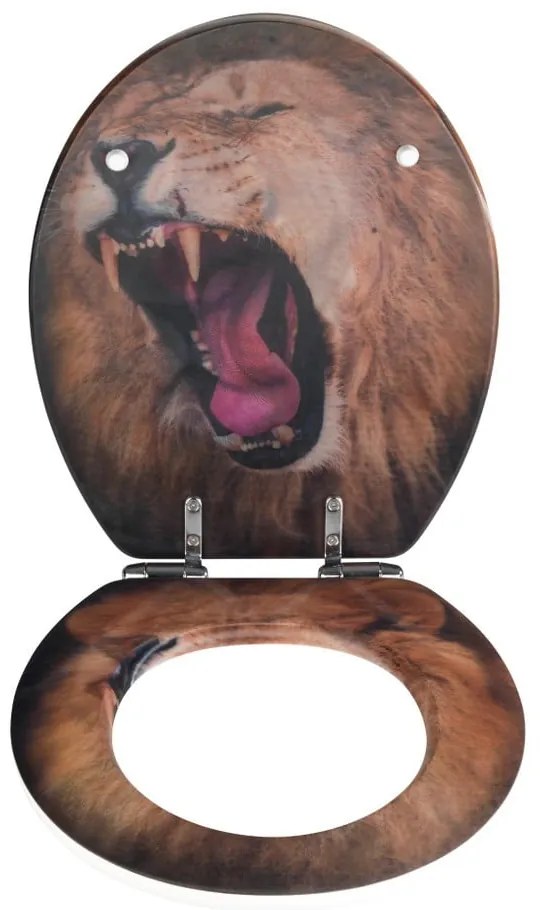 Lion WC-ülőke 3D képpel, 44,5 x 38 cm - Wenko