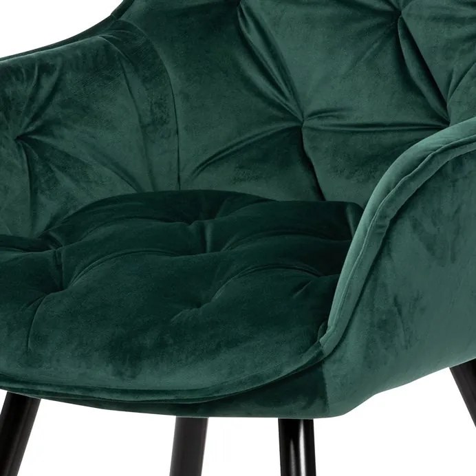 Zöld Bársony Étkezőszék. DCH-421 GRN4