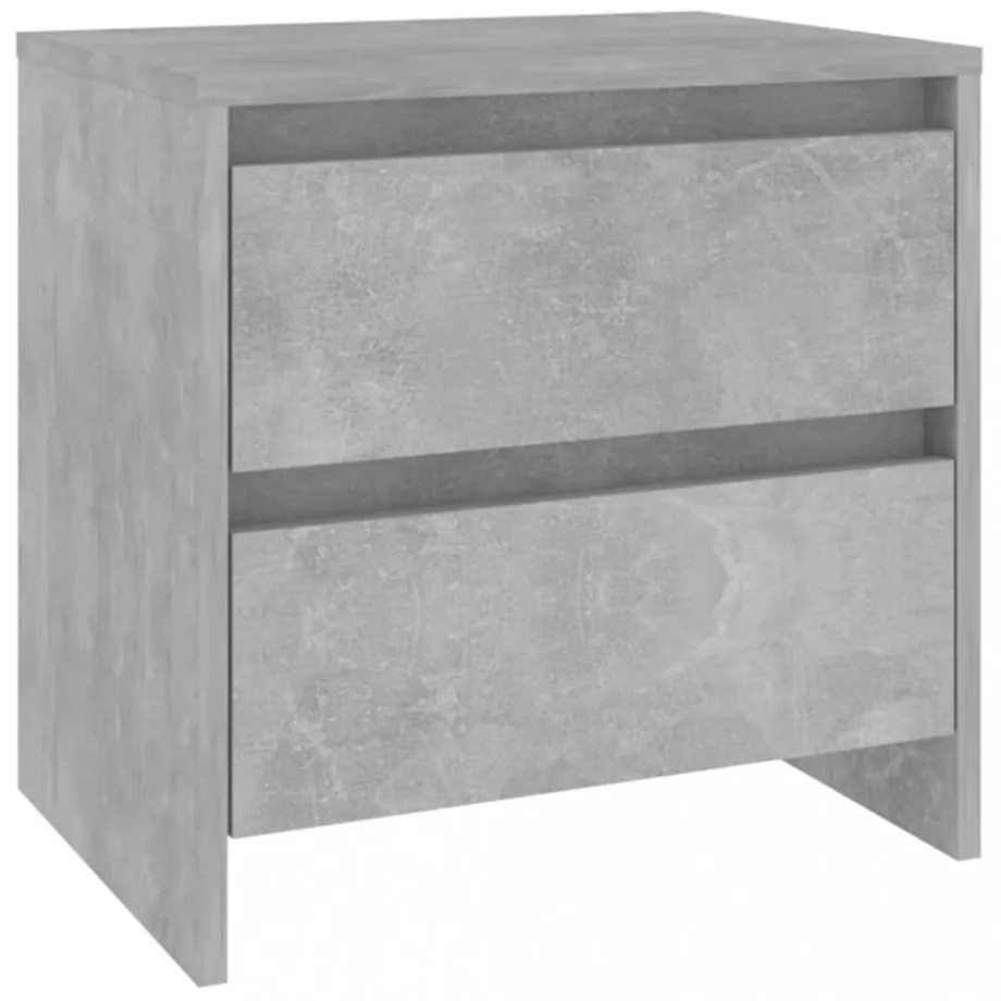 betonszürke forgácslap éjjeliszekrény 45 x 34,5 x 44,5 cm