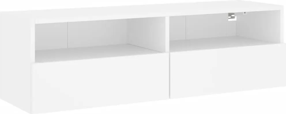 vidaXL fehér szerelt fa fali TV-szekrény 100 x 30 x 30 cm