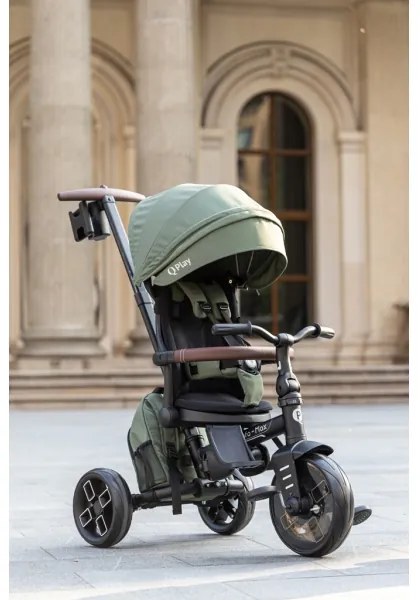 QPlay - 7 az 1-ben COMFO MAX gyerek tricikli, zöld