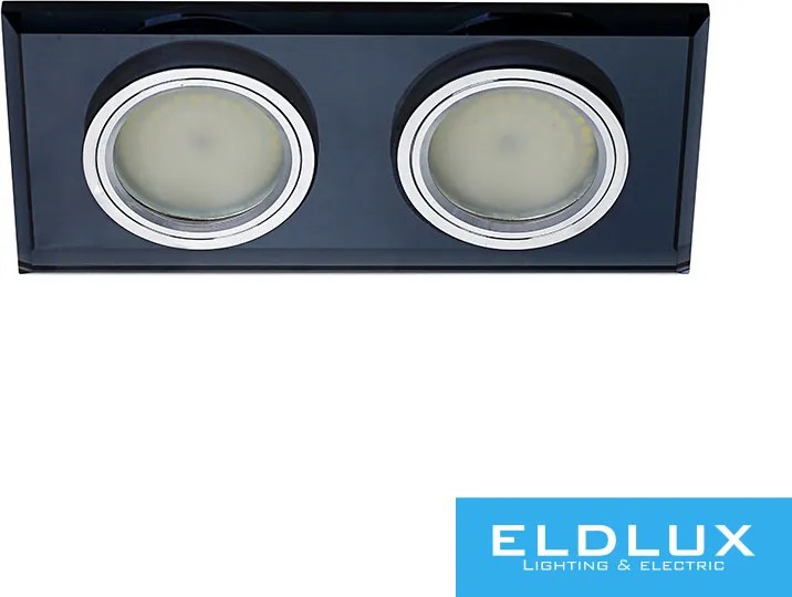 ELDLUX MIRROR süllyesztett lámpatest billenthető 2×GU10 fekete