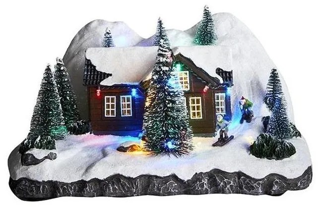 Markslöjd 705899 - LED Karácsonyi dekoráció VEMDALEN LED/0,69W/3xAA többszínű