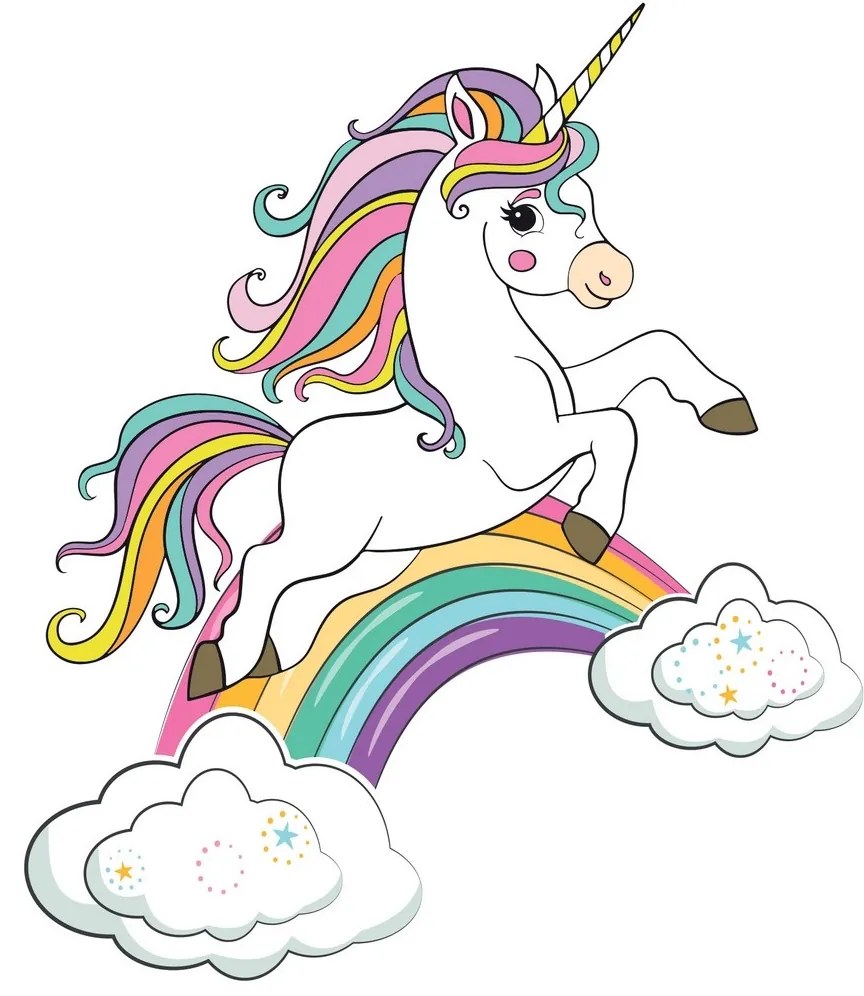 Magic Unicorn 3D matrica, 14 x 20 cm
