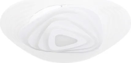 Globo 48546SH Mennyezeti lámpa fehér és átlátszó akril búra, Google Assistant+Alexa, memória, éjszakai fény, színhőmérséklet és , fényerő-szabályzás, Ø:500, H:65, LED 40W 230V, 300-3300lm, színhőmérsékletváltós 3000-6500K