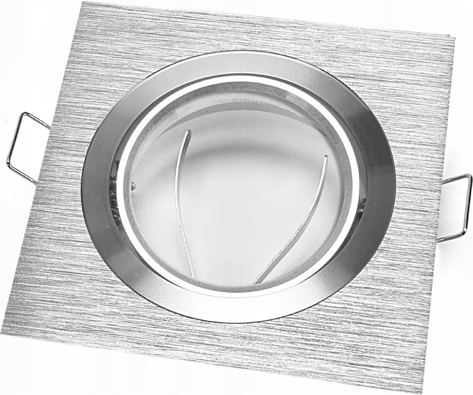 Halogén lámpatest GU10 mennyezeti mozgatható ezüst