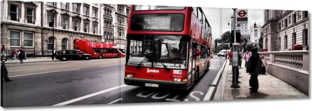 Festmények 120x40 Érdekes londoni busz