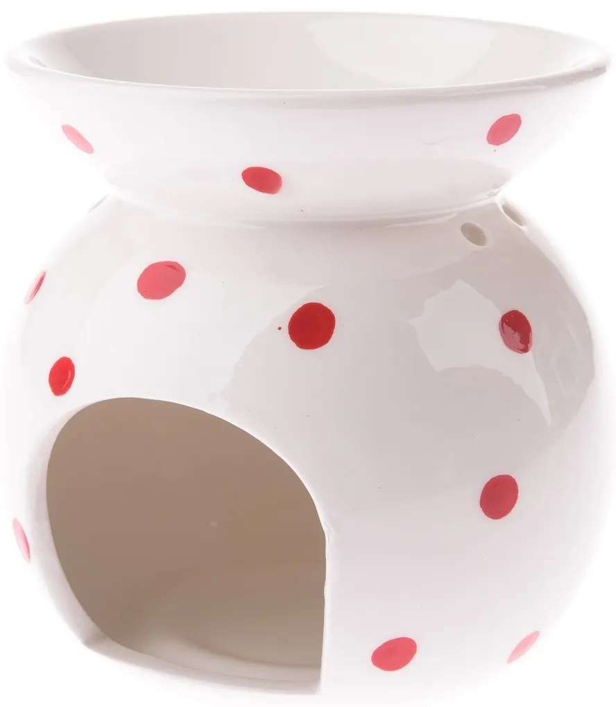 Porcelán aromalámpa Abuela fehér,  9,8 x 12,5 cm