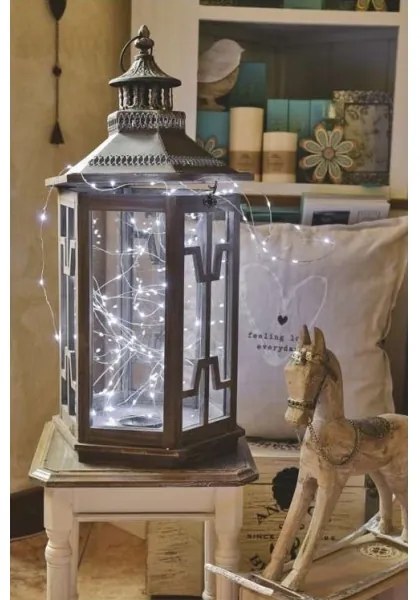 LED Karácsonyi kültéri lánc 100xLED/15m IP44 hideg fehér