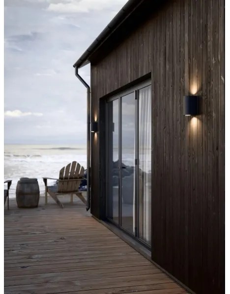 Nordlux - CANTO kültéri fali lámpatest 2xGU10/28W/230V IP44 fekete