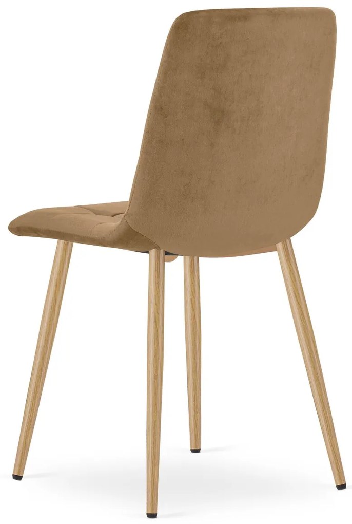 Barna bársony szék KARA