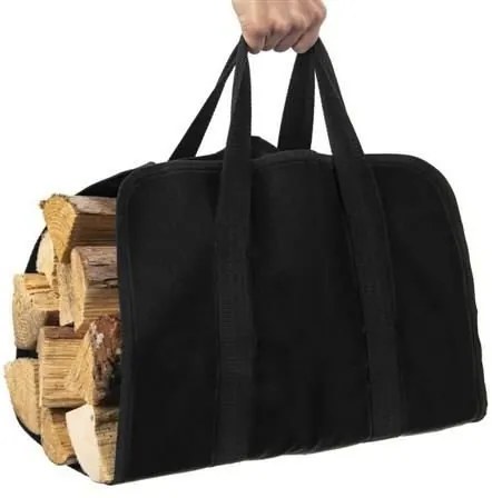 ISO Tűzifa táska 100x45cm, fekete, 8791