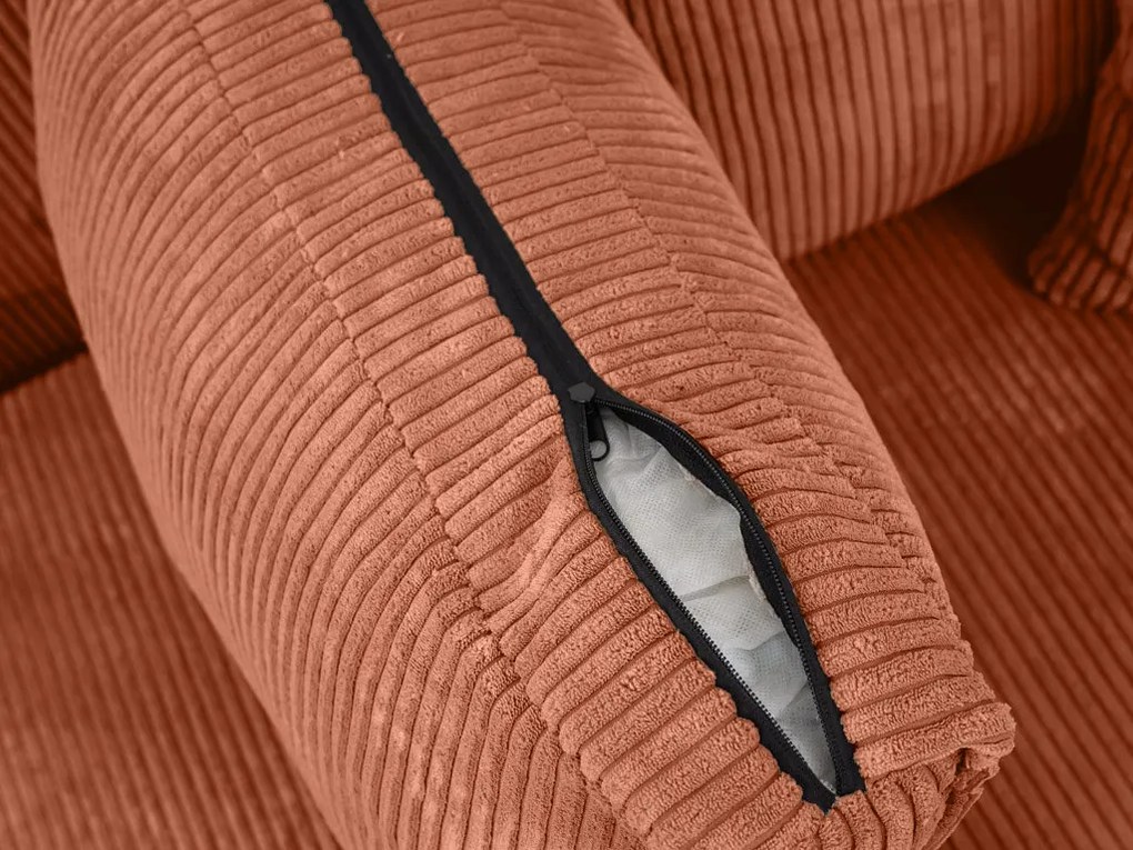 AKCIÓ Terrakotta sarokkanapé SMART COSARO, kétoldalú + 2 párna INGYEN II. minőség