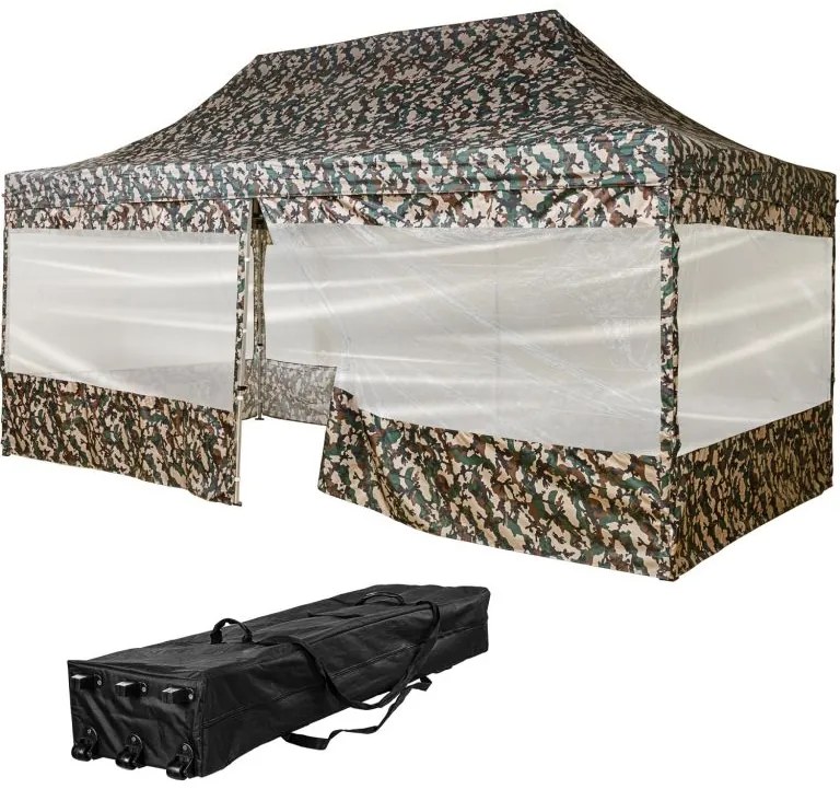 INSTENT PRO Kerti pavilon Woodland 3 x 6 m + 4 oldalfal