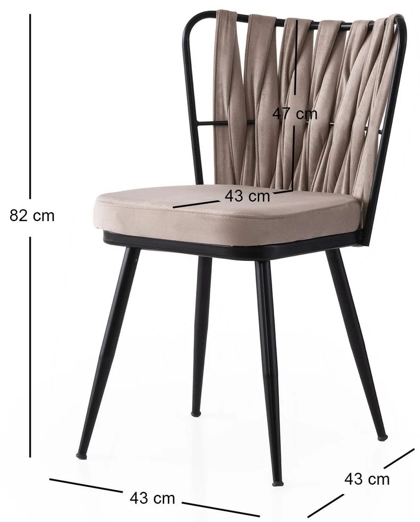 Étkezőszék szett (4 db) Kuşaklı - 222 V4