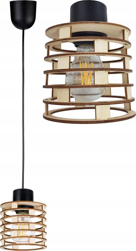 Függő Lámpa Túlnyúló mennyezeti csillár Loft Fa 1