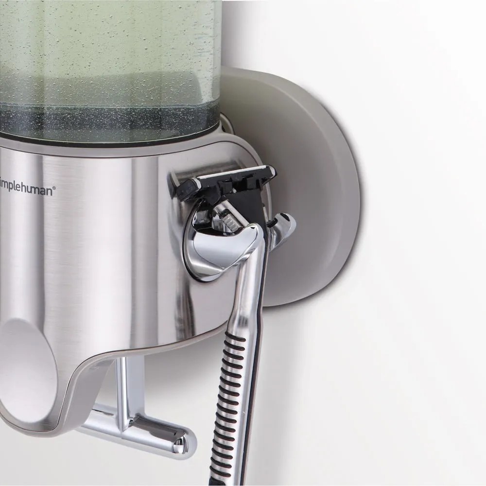 Ezüstszínű fali szappanadagoló rozsdamentes acélból 880 ml - simplehuman