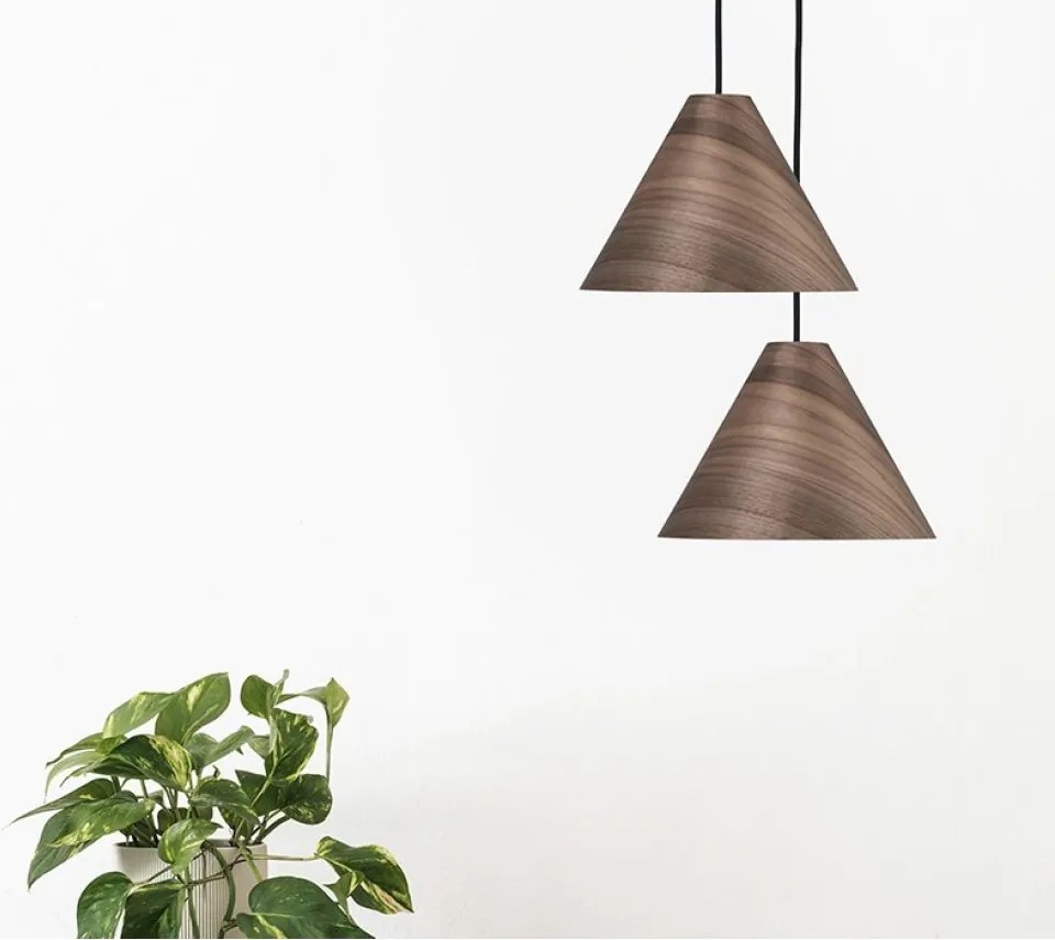 NOVA LUCE 9125062 WERA Egyágú Függesztett Lámpa Fa E27 IP20