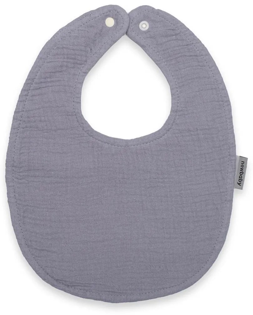 Muszlin baba előke New Baby grey