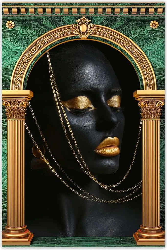 Poszter 60x90 Arannyal bevont fej