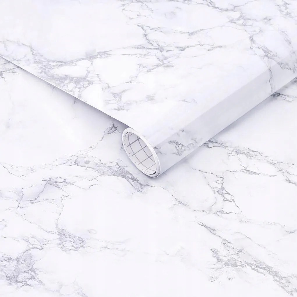 Öntapadós Tapéta Fényes Márvány Falra Furnér Bútor 60cm x 10m
