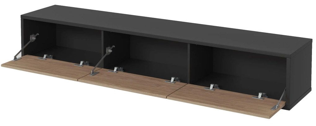 TV asztal Fiora 38 (antracit + olajozott tölgy). 1066461