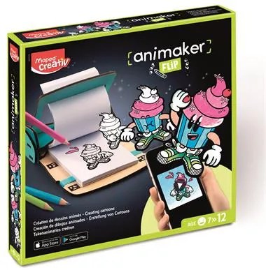 Animációkészítő készlet applikációval, Pop mini, MAPED CREATIV Animaker Flip (IMAC907070)