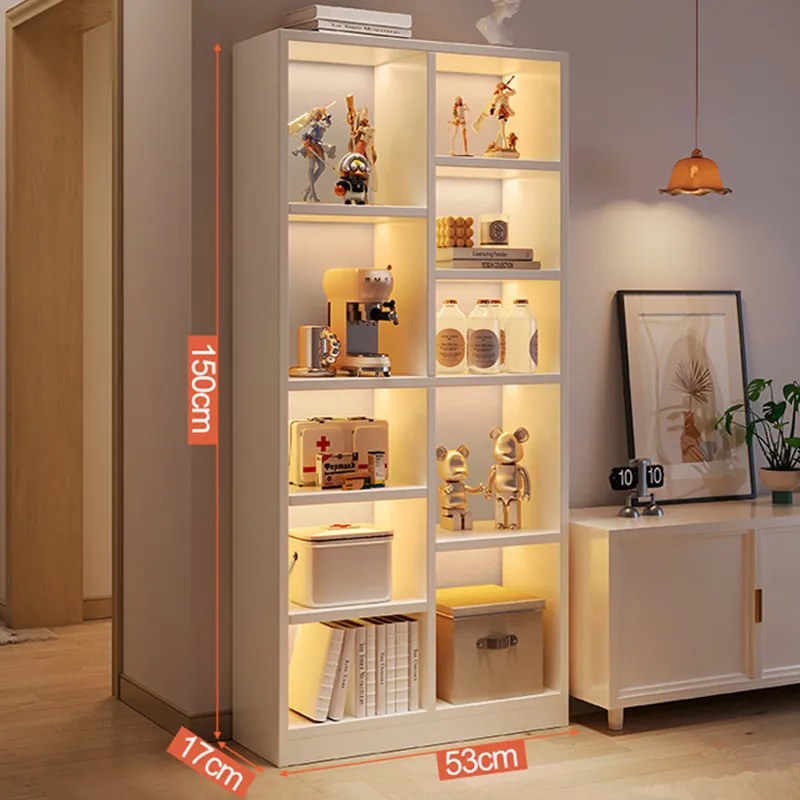 Könyvespolc 5 polcos 100x30x143cm fehér PS08-3