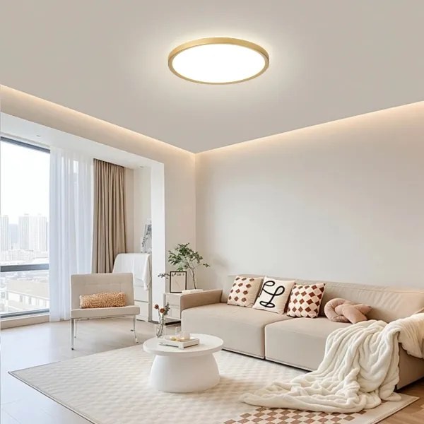 Brilagi - ULTRA SLIM LED fürdőszobai lámpatest LED/24W/230V átm. 42 cm arany IP54