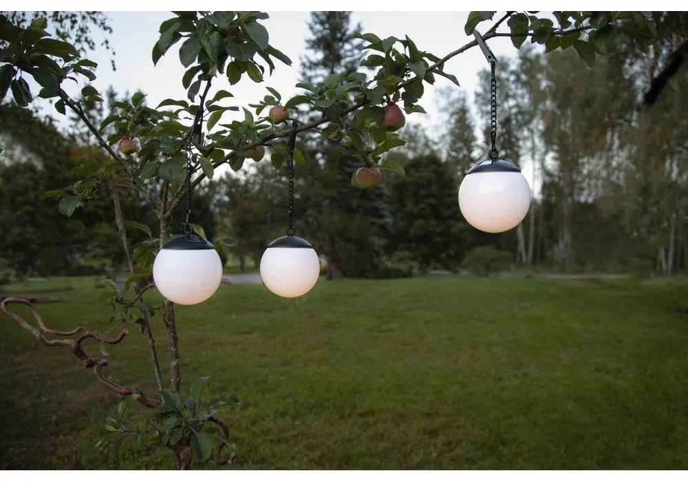 Globus 3 db kültéri függő napelemes lámpa, ø 10 cm - Star Trading