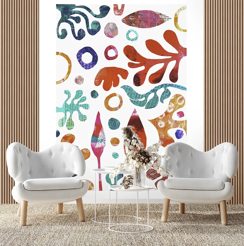 Gario Fotótapéta Színes absztrakt levelek - Andrea Haase Anyag: Vlies, Méret: 200 x 280 cm