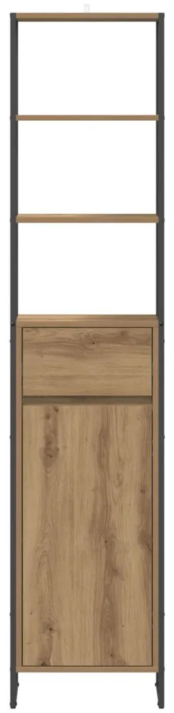 vidaXL Fürdőszoba Székény Művészi tölgy 40 x 30 x 180 cm Faanyag