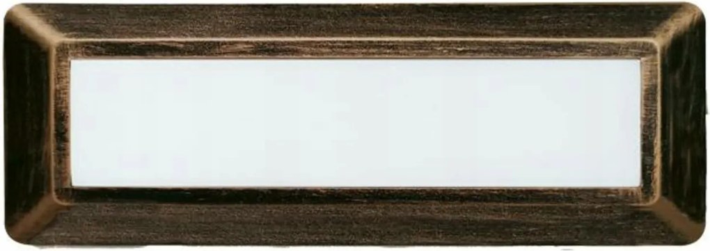 Aca Lighting Led kültéri fali lámpa, négyzet alakú, rozsdás, 230V Ac IP65 4W