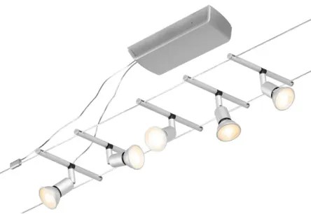 Paulmann 94442 - 5x GU5,3/10W SALT spotlámpa, matt króm, 230V