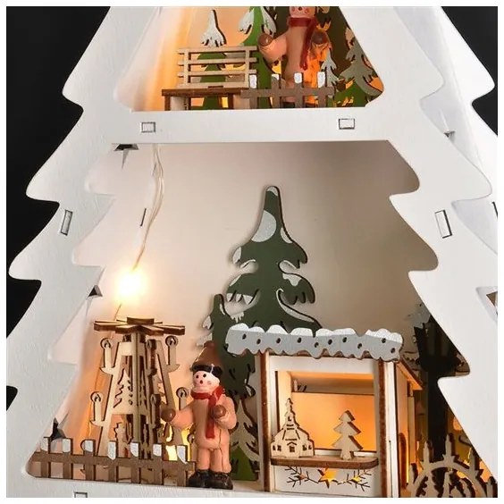 Solight 1V283 - LED karácsonyi dekoráció 13xLED/2xAA fából készült karácsonyfa