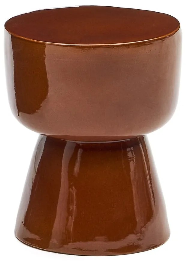 Kerámia kerek kerti tárolóasztal ø 36 cm Mesquida – Kave Home