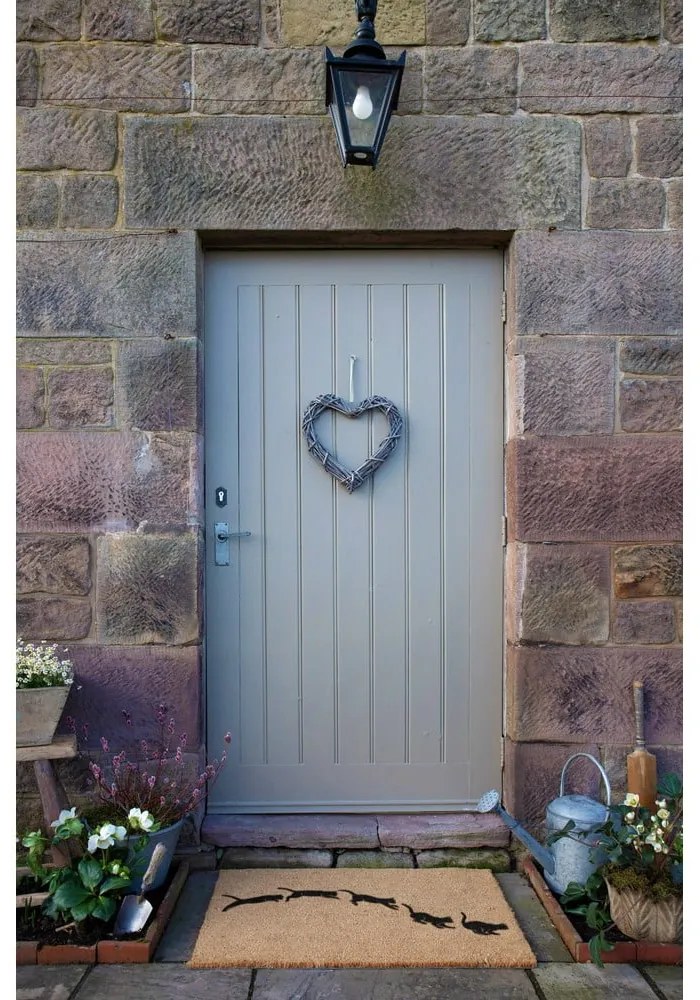 Kókuszrost lábtörlő 60x90 cm Jumping Cats – Artsy Doormats