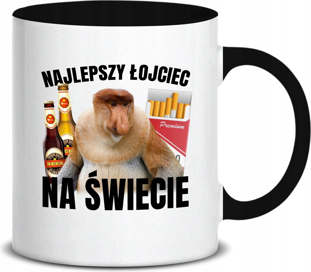 Fehér Bögre 330ml Fekete Középső Karácsonyi Ajándék Legjobb Fejes Minták