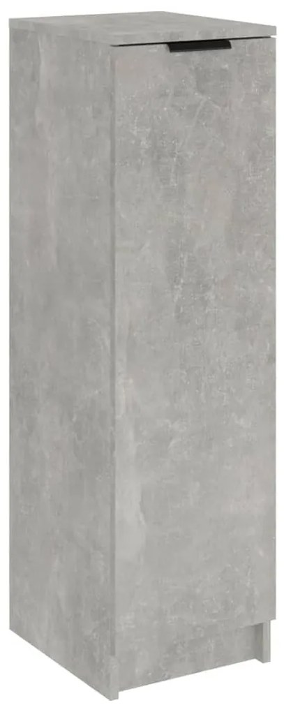 betonszürke szerelt fa cipősszekrény 30 x 35 x 100 cm