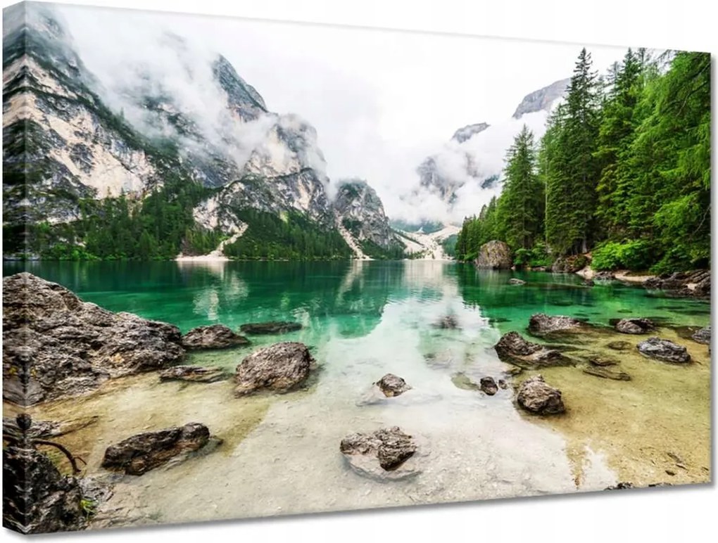 Vászonkép 30x20 Hegyi tó