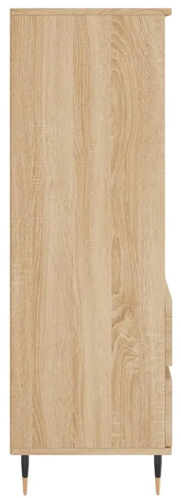 sonoma tölgy szerelt fa magasszekrény 40 x 36 x 110 cm