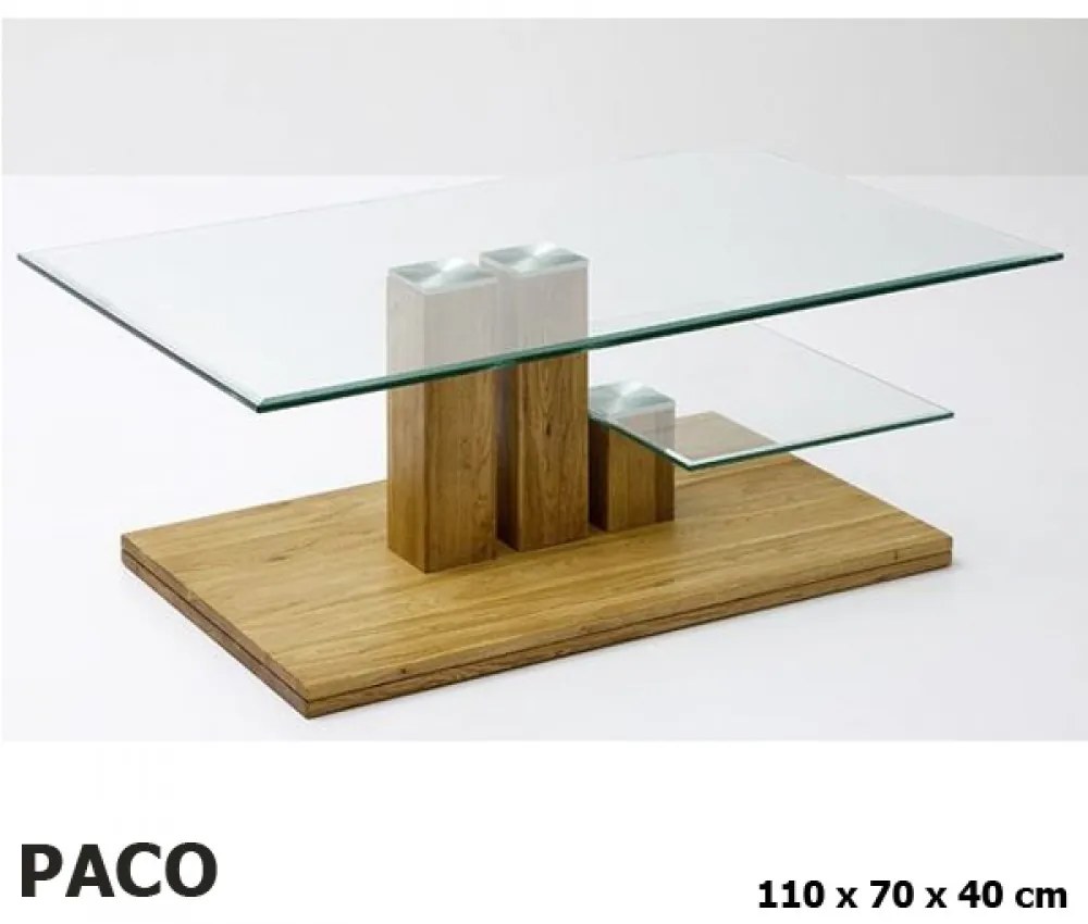 PACO Tölgy Dohányzóasztal 110x70cm